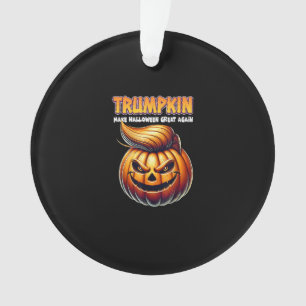 Trumpkin Make Halloween Great Again Jack O Lanter Ornament