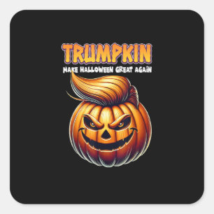Trumpkin Make Halloween Great Again Jack O Lanter Square Sticker