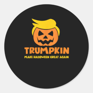 Trumpkin Make Halloween Great Again Jack O Lantern Classic Round Sticker
