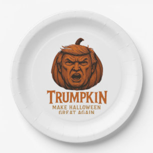 Trumpkin... Make Halloween Great Again Paper Plate