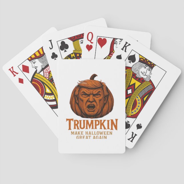 Trumpkin... Make Halloween Great Again Playing Cards (Back)