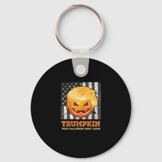 Trumpkin Make Halloween Great Again President Pum Key Ring