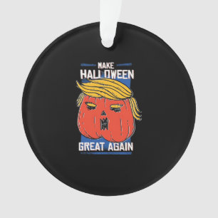Trumpkin Make Halloween Great Again Pumpkin Ornament