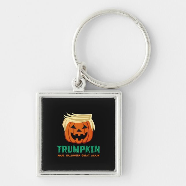 Trumpkin Make Halloween Great Again Quote Key Ring (Front)