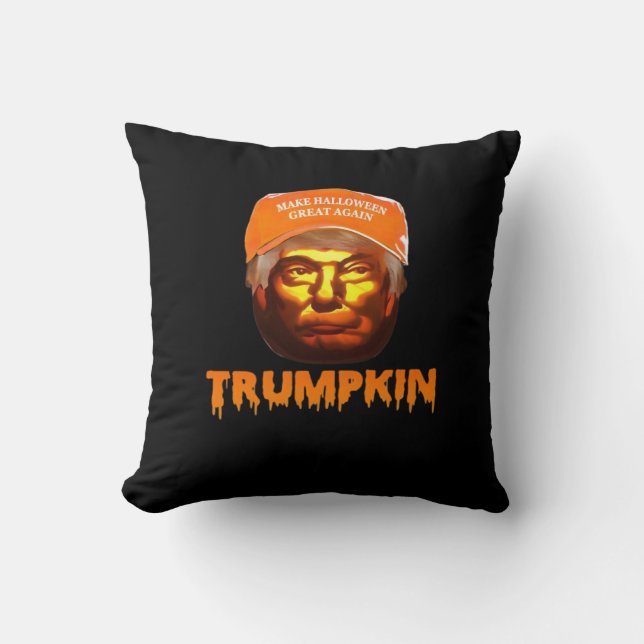 Trumpkin Make Halloween Great Again Sloth Cushion (Front)