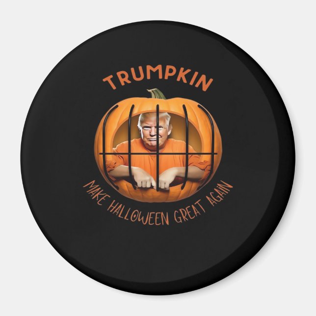 Trumpkin Make Halloween Great Again – Sloth Mask  Magnet (Front)