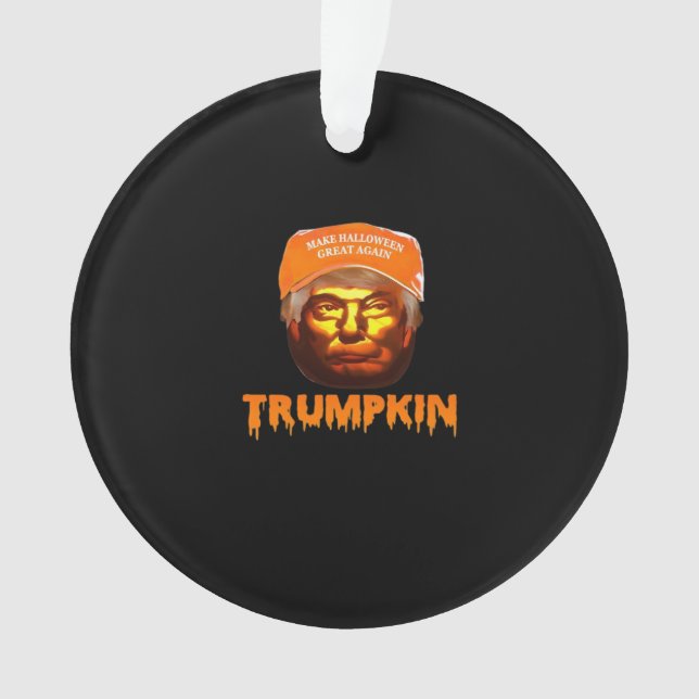 Trumpkin Make Halloween Great Again Sloth Ornament (Front)