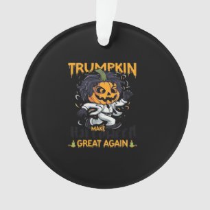 Trumpkin Make Halloween Great Again Trumpkin Cost Ornament