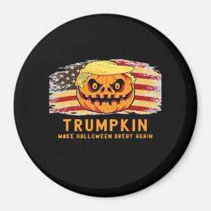 Trumpkin Make Halloween Great Again Us Flag Funny Magnet