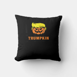 Trumpkin Make Halloween Great Again USA Flag Funny Cushion
