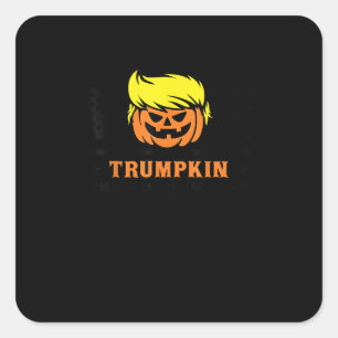 Trumpkin Make Halloween Great Again USA Flag Funny Square Sticker