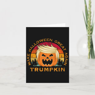 Trumpkin Make Halloween Great Again Vintage Card
