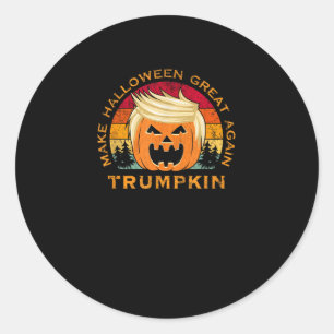 Trumpkin Make Halloween Great Again Vintage Classic Round Sticker