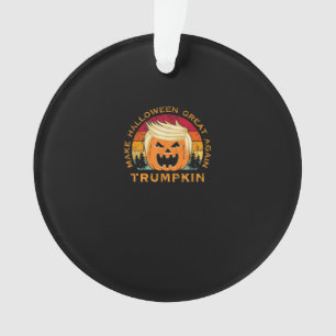 Trumpkin Make Halloween Great Again Vintage Ornament