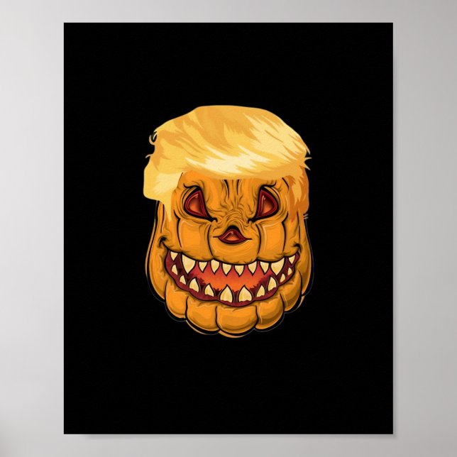 Trumpkin Make Halloween Horror Again Classic Poster (Front)