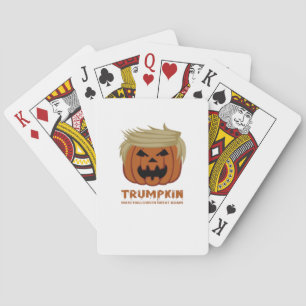 Trumpkin – Make Halloweens Great Again Funny Pumpk Playing Cards