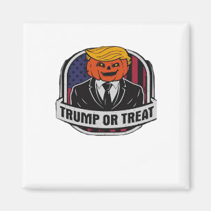 Trumpkin Or Treat Halloween - Political Costume Cl Magnet
