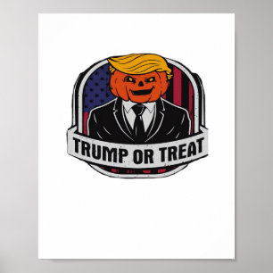 Trumpkin Or Treat Halloween - Political Costume Cl Poster