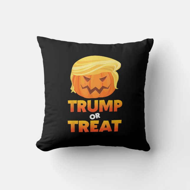 Trumpkin Or Treat Trumpkin Halloween Costume Cushion (Front)