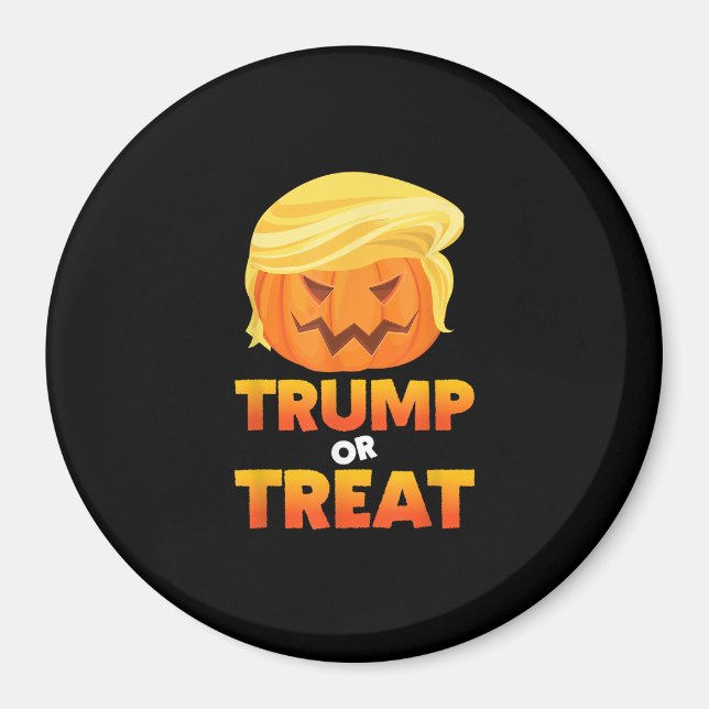 Trumpkin Or Treat Trumpkin Halloween Costume Magnet (Front)