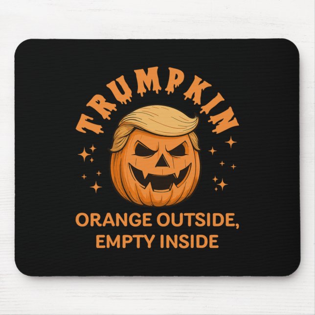 Trumpkin Orange Outside Empty Inside Funny Hallowe Mouse Pad (Front)