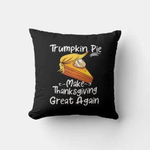 Trumpkin Pie Make Thanksgiving Great Again Basebal Cushion