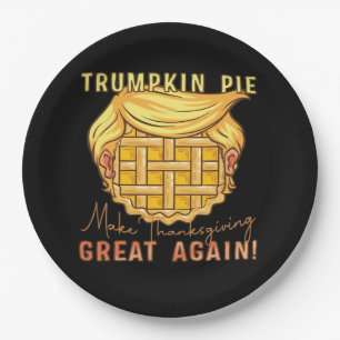 Trumpkin Pie Make Thanksgiving Great Again!! Class Paper Plate