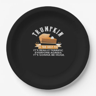 Trumpkin Pie Make Thanksgiving Great Again Gift Me Paper Plate