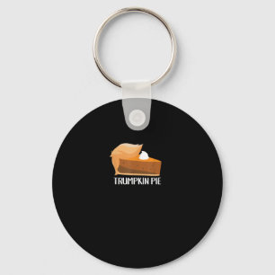 Trumpkin Pie Pumpkin Funny Thanksgiving Key Ring