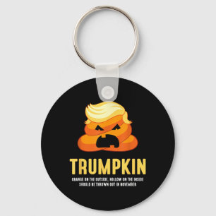 Trumpkin Poop Funny Anti- Halloween Key Ring