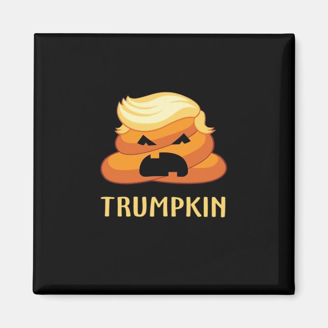 Trumpkin Poop Funny Halloween Magnet (Front)