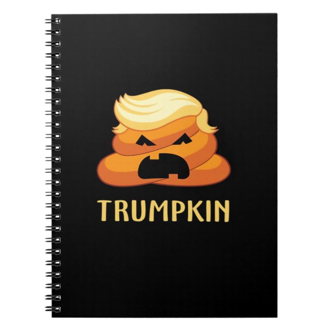 Trumpkin Poop Funny Halloween Notebook (Front)
