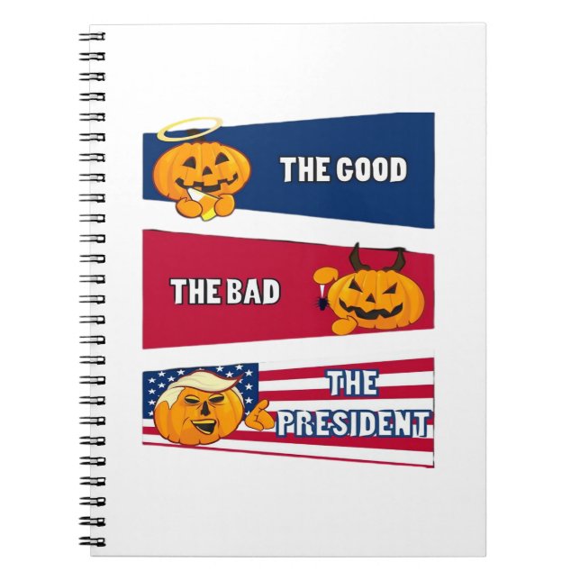 Trumpkin President Halloween Notebook (Front)
