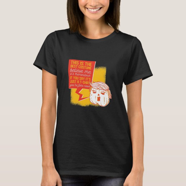 Trumpkin Pumpkin Funny Halloween Quote T-Shirt (Front)