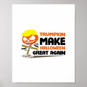 Trumpkin Pumpkin Halloween Classic Poster