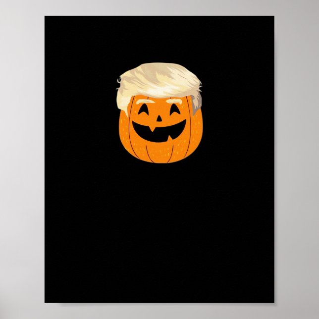 Trumpkin Pumpkin Halloween Classic Poster (Front)