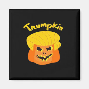 Trumpkin Pumpkin Halloween Design – Retro Slogan Magnet