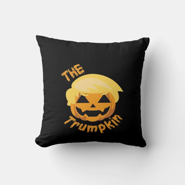 Trumpkin Pumpkin Halloween Design – Sloth Costume  Cushion (Front)