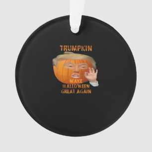 Trumpkin Pumpkin Make Halloween Great Again  Ornament