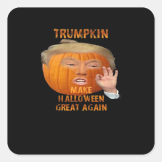 Trumpkin Pumpkin Make Halloween Great Again Square Sticker