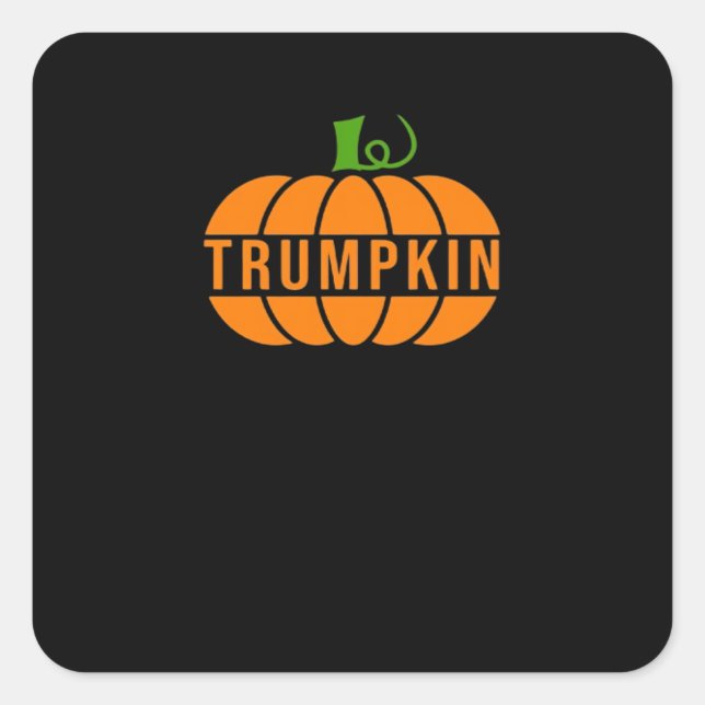 Trumpkin Pumpkin Square Sticker (Front)