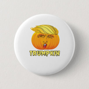 Trumpkin – Scary Good Pumpkin 6 Cm Round Badge