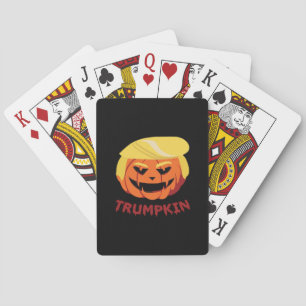 Trumpkin Scary Halloween Gift Classic Playing Cards