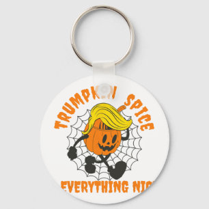 Trumpkin Spice And Everything Nice, Halloween Trum Key Ring