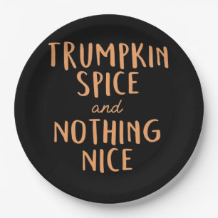Trumpkin Spice  Nice  Paper Plate