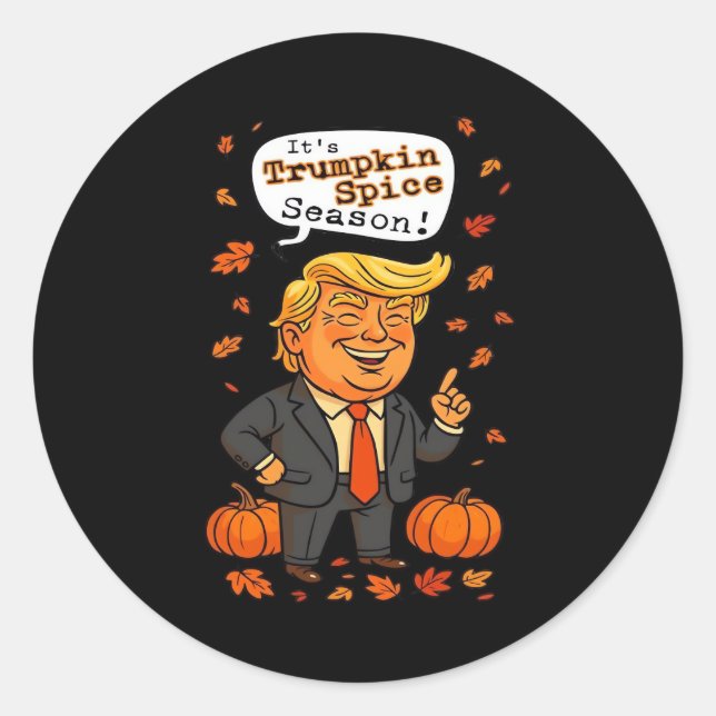 Trumpkin Spice Season Classic Classic Round Sticker (Front)