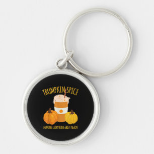 Trumpkin Spice Thanksgiving Making Everything Grea Key Ring