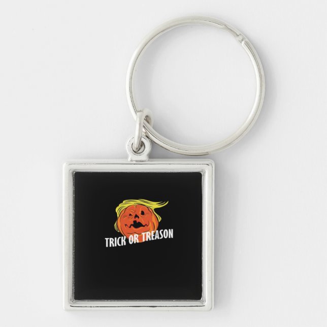 Trumpkin - Trick Or Treason  Halloween  Key Ring (Front)