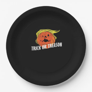 Trumpkin - Trick Or Treason  Halloween  Paper Plate