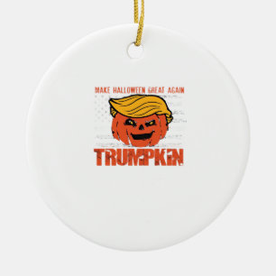 Trumpkin Usa Make Halloween Great Again Funny Ceramic Ornament